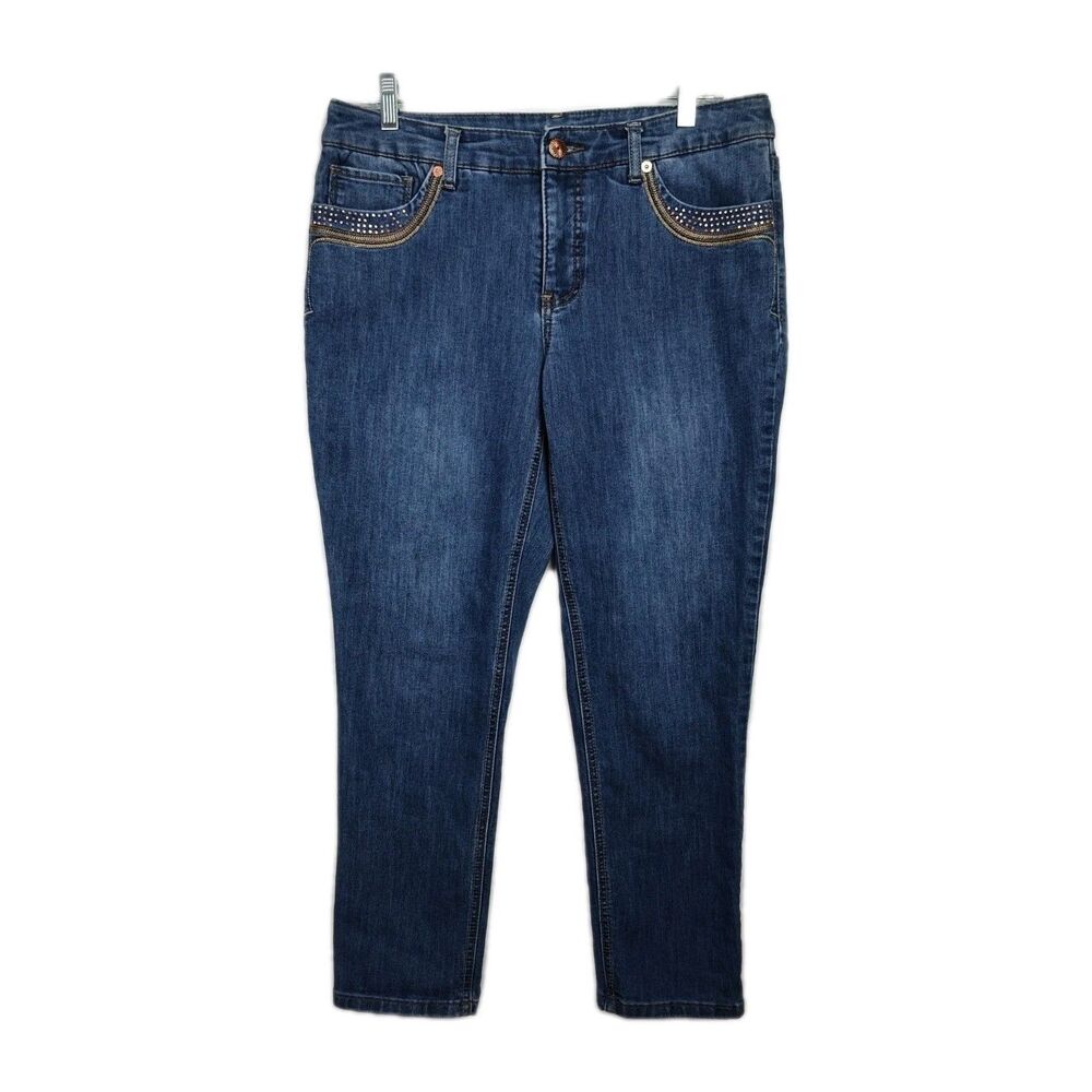 Christopher‎ & Banks Signature Slimming Jeans Women's Size 8 Blue Straight Leg